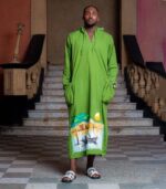 Army Green Village Art Caftan - Image 2