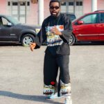 Wooden Sleeve and 3-quarter  Pant with African Village Art