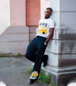 T-Shirt and Linen Pants Set with Lagos Bus Artwork - Image 2